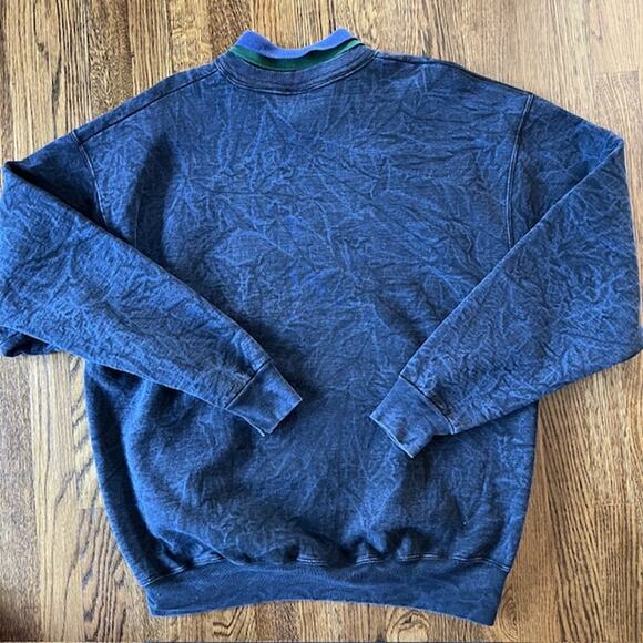 VTG Early Man Images Park City Utah Sweatshirt XL Blue Acid Wash Embroidered USA - Picture 2 of 8